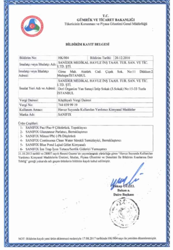 sanifix-bildirim-kayıt-belgesi